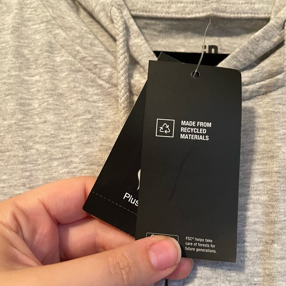 NWT Ideology Sz 4X Women’s Grey Whisper Lightweight Zip-up Hoodie Sweatshirt Top - Picture 6 of 12